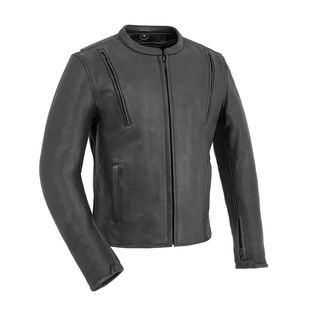 Revolt Men's Motorcycle Leather Jacket 1
