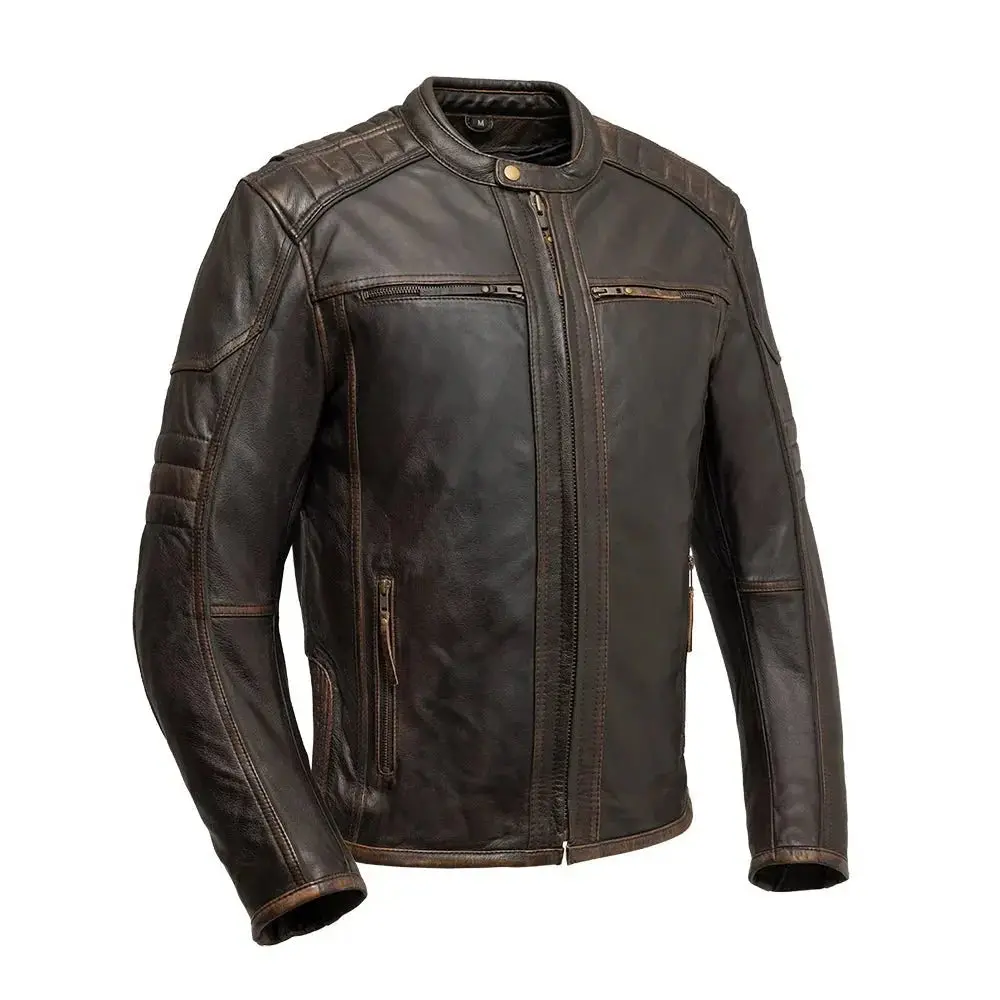 Rider Club - Men's Leather Motorcycle Jacket 1