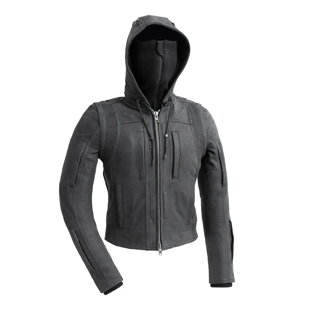 Rybak Women's Leather Biker Club Jacket 1