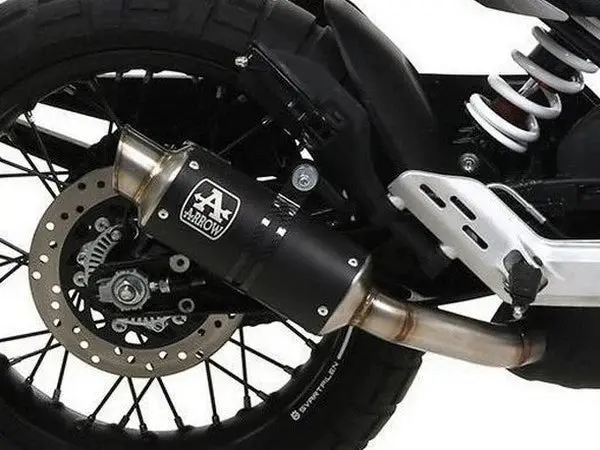 Arrow Husqvarna Svartpilen 401 '20 Homologated Nichrom Dark Gp2 Exhaust With Welded Link Pipe 72631Gpi 1