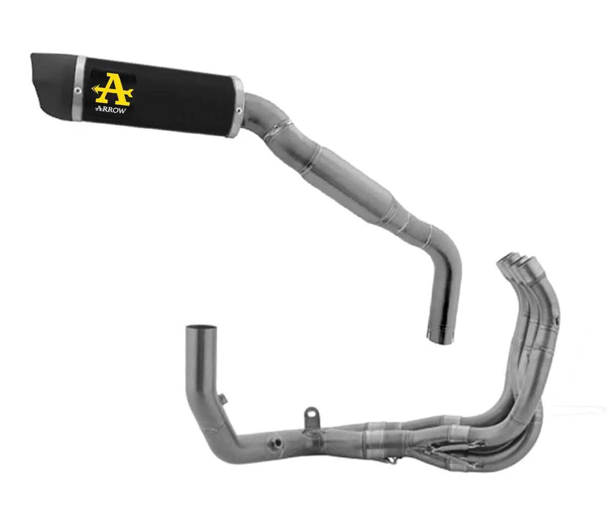 71971Akn + 71784Mi Arrow Indy Race Full System Exhaust Aluminum Dark  For Honda Cbr600rr 24-25 1