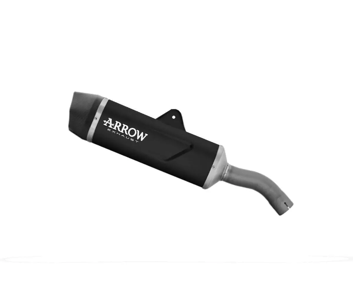 72653Akn  Arrow Indy Race Evo Slip-On Exhaust, Aluminum Dark For Bmw F900gs & Adv 24-25 1