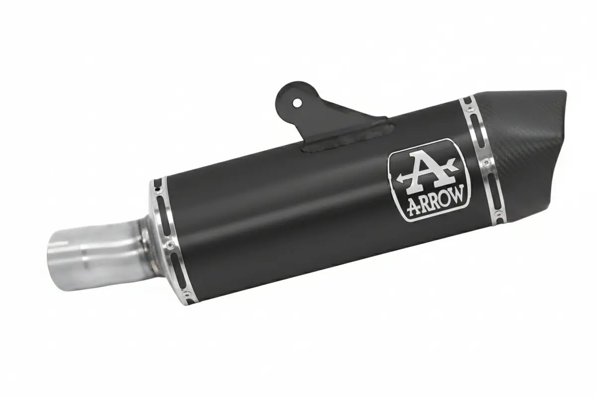 71925Akn  Arrow Maxi Race-Tech Slip-On Exhaust, Aluminum Dark For Bmw R1250r/Rs 19-20 1