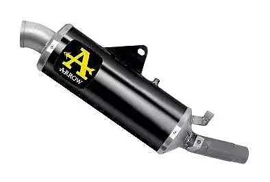 Arrow Indy Race Slip-On Exhaust, Aluminum Dark For Ducati Desertx 950 2022-2024  72638Aon 1