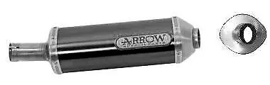Arrow Maxi Race-Tech Exhaust, Aluminum Dark Kawasaki Er-6N / F & Versys 650 71698Aon 1