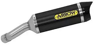 Arrow Yamaha Yzf-R3 2019-2025 Homologated Aluminium Dark Thunder Silencer With Carbon End Cap With Welded Link Pipe 71894Akn 1