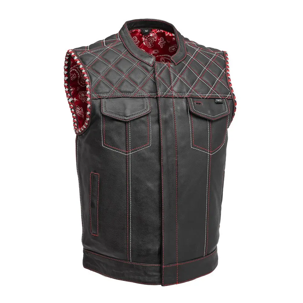Sinister - Men's Motorcycle Leather Vest 1