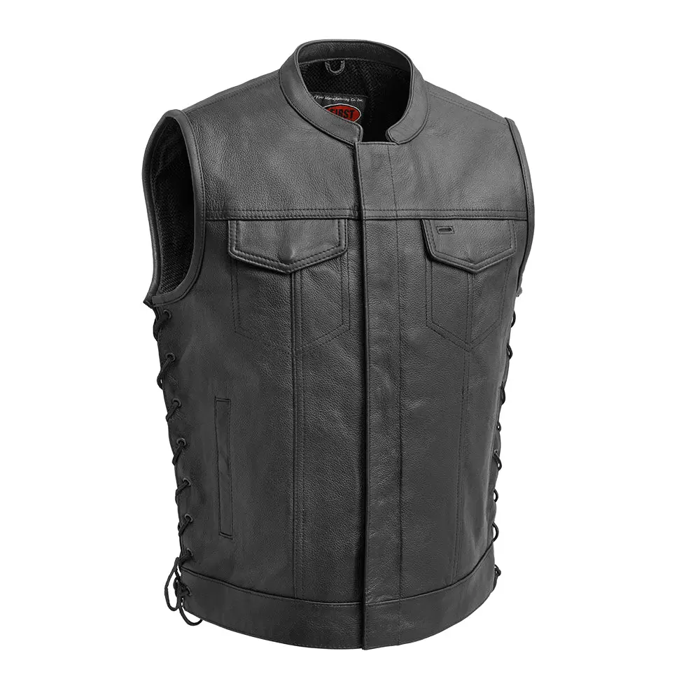 Sniper Men's Motorcycle Leather Vest 1
