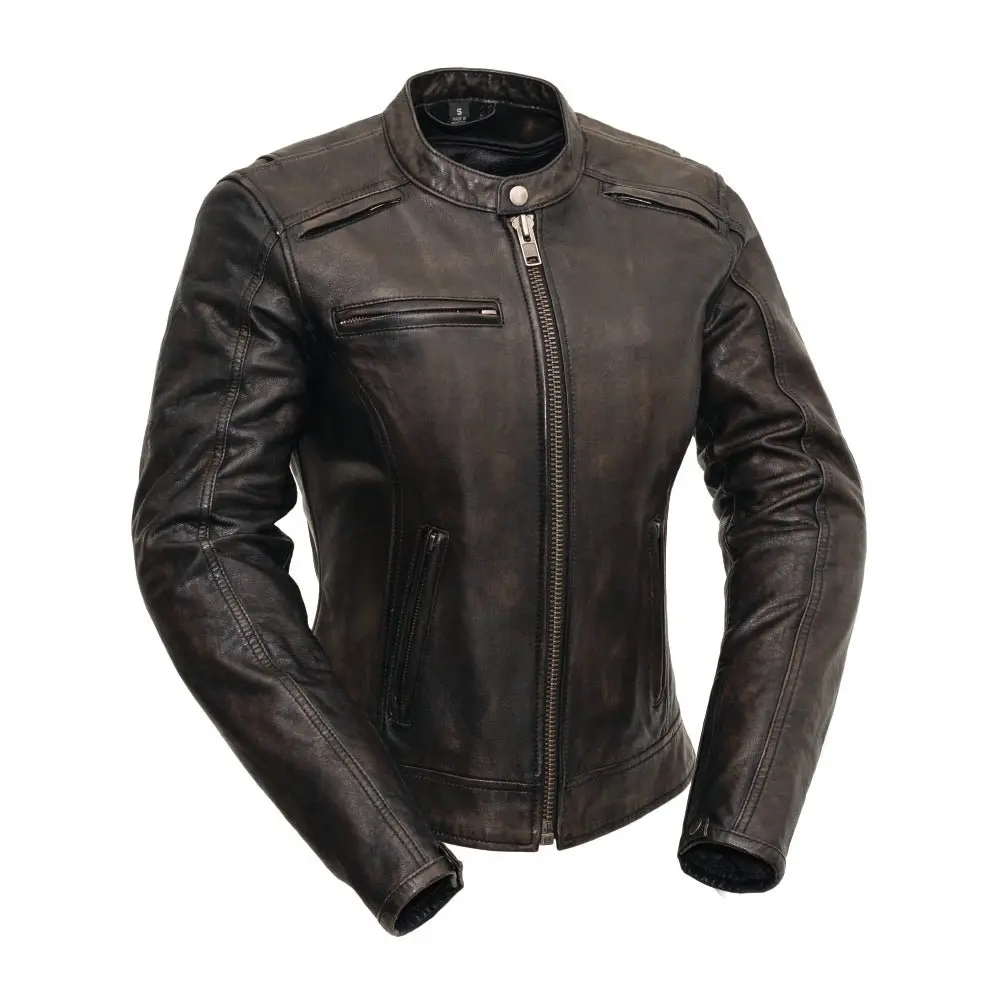 Trickster Womens Motorcycle Leather Jacket 1