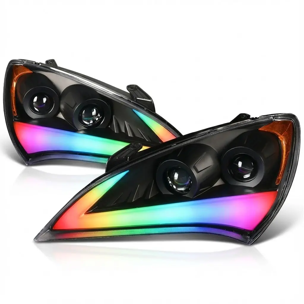 Ntxglow Rgb Headlights (2009 - 2010 Hyundai Genesis Coupe Bk1) 1