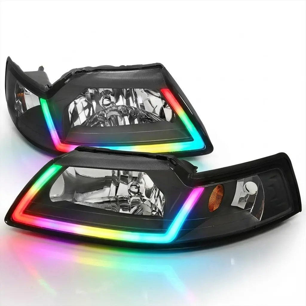 Ntxglow Rgb Headlights (1999 - 2004 Ford Mustang) 1