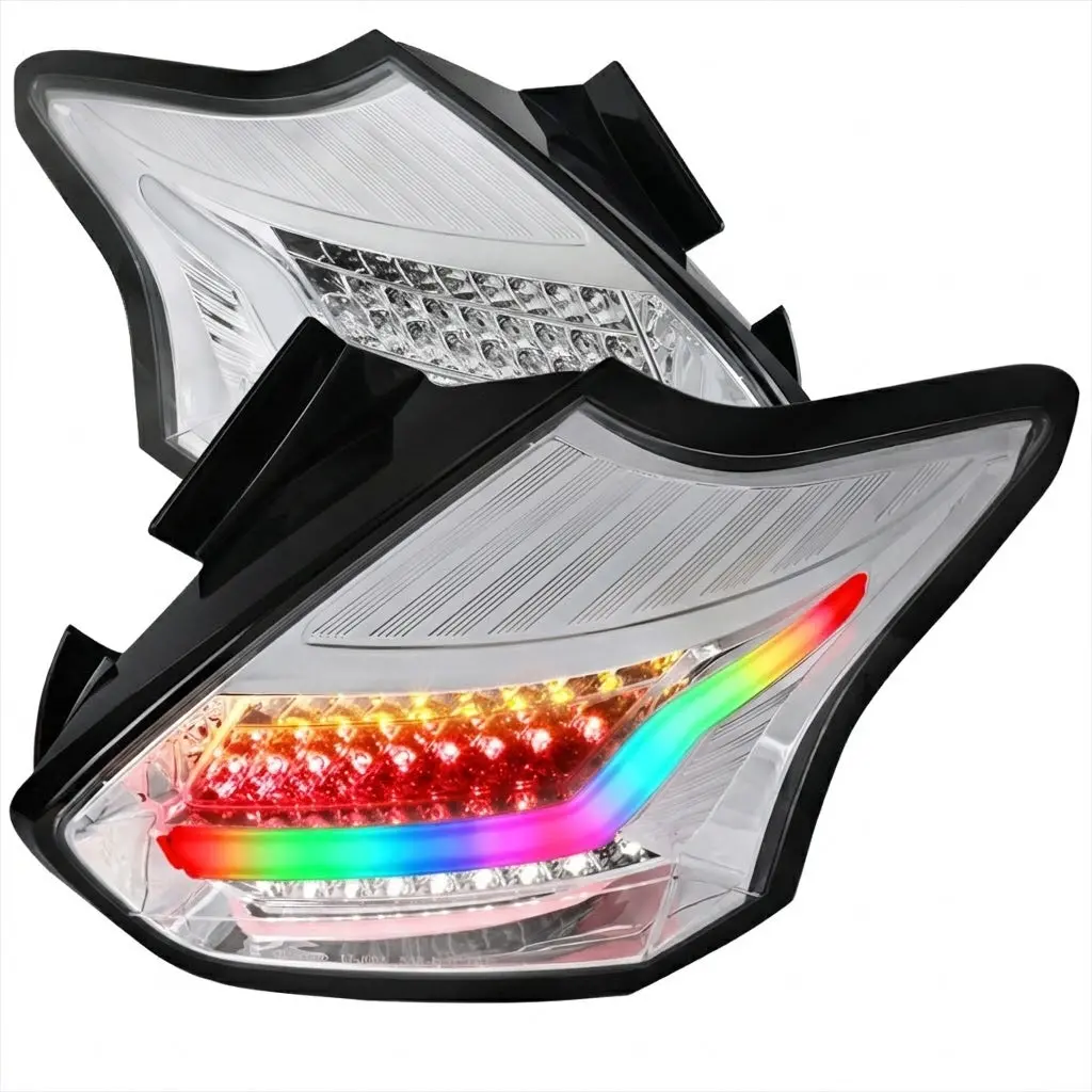 Ntxglow Rgb Tail Lights Chrome (2015 - 2019 Ford Focus St/Rs) 1