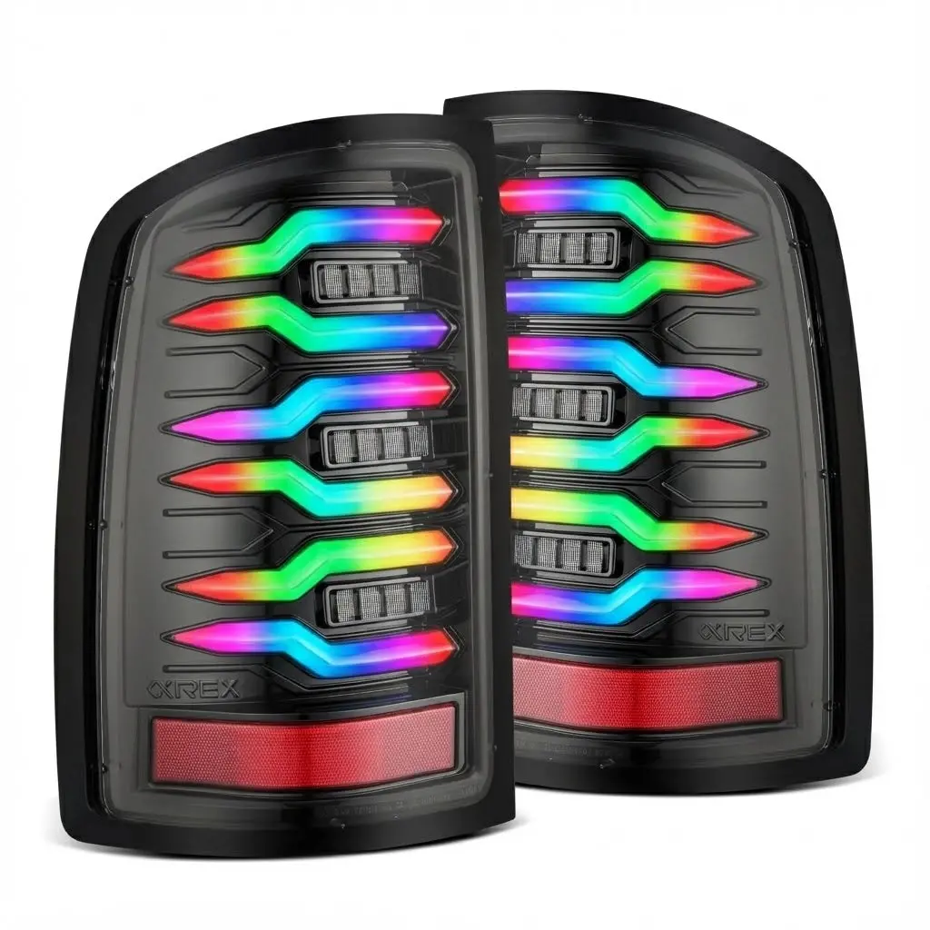 Ntxglow Rgb Tail Lights (2007 - 2013 Gmc Sierra) 1