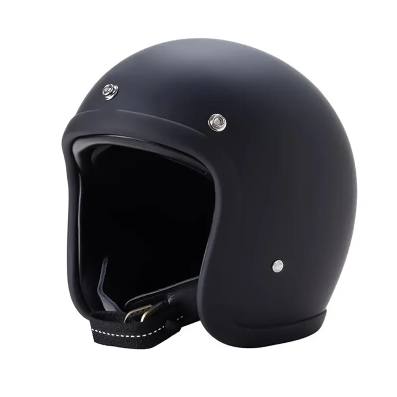 Low Profile Vintage Motorcycle Helmet - Dot And Ece Approved 1