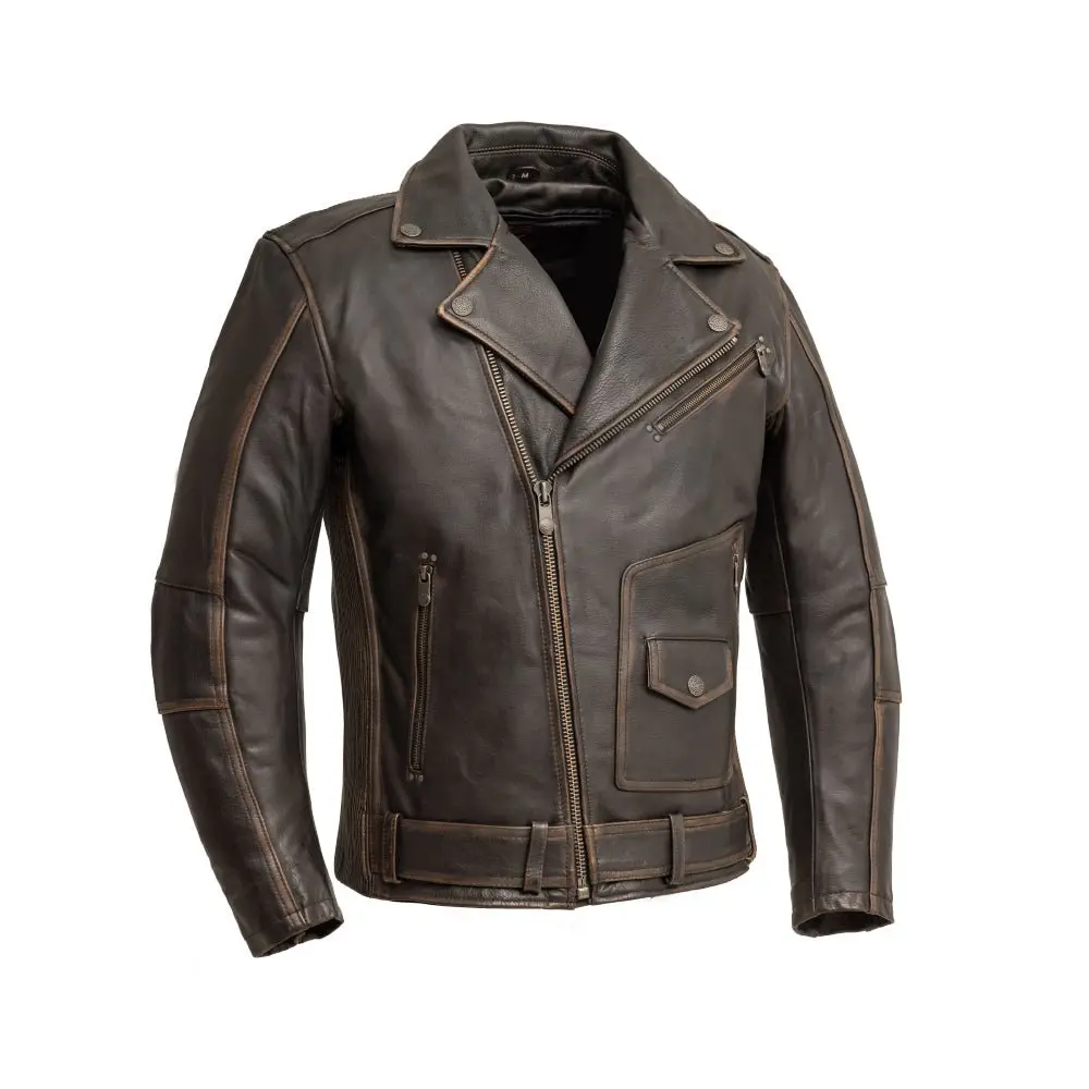 Wrath Men's Motorcycle Leather Jacket 1